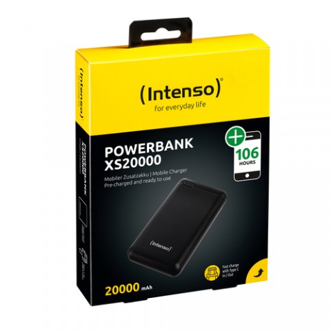 INTENSO POWER BANK 20000MAH USB A+TYPE C 5V-3.1A MICRO USB+TYPE C 5V-2.4A BLACK INTENSO POWER BANK 20000MAH USB A+TYPE C 5V-3.1A MICRO USB+TYPE C 5V-2.4A BLACK
