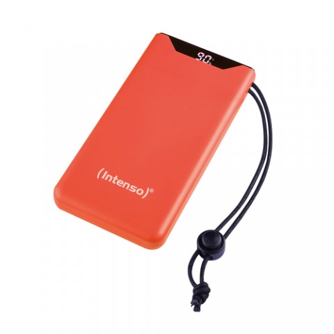 INTENSO POWER BANK  F10000, PD, QUALCOMM QUICK CHARGE 3.0, DIGITAL PERCENTAGE DISPLAY, ARANCIO