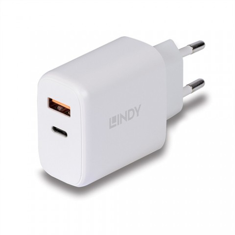 LINDY Alimentatore USB Tipo A C, 30W LINDY Alimentatore USB Tipo A C, 30W