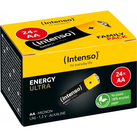 INTENSO BATTERIE ALCALINE ENERGY ULTRA AA LR6 24PCS PAPER BOX