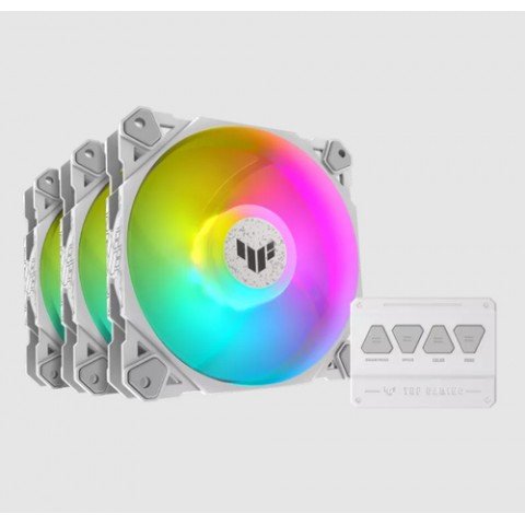 ASUS VENTOLA CASE TUF GAMING TF120 ARGB WHITE EDITION (PACK 3 PZ)