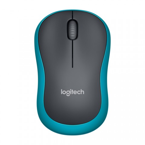 LOGITECH WIRELESS MOUSE M185 OTTICO, USB, COLORE BLU