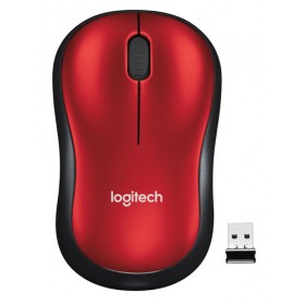 LOGITECH WIRELESS MOUSE M185 OTTICO, USB, COLORE ROSSO