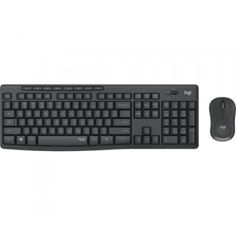 LOGITECH BUNDLE TASTIERA WIRELESS+MOUSE DESKTOP MK295 SILENT COMBO, USB, LAYOUT ITA, COLORE GRAFITE