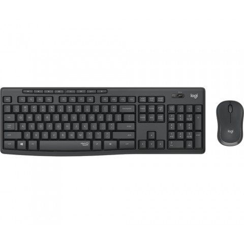 LOGITECH BUNDLE TASTIERA WIRELESS+MOUSE DESKTOP MK295 SILENT COMBO, USB, LAYOUT ITA, COLORE GRAFITE