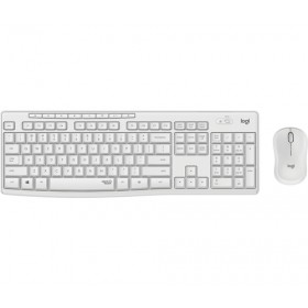 LOGITECH BUNDLE TASTIERA WIRELESS+MOUSE DESKTOP MK295 SILENT COMBO, USB, LAYOUT ITA, COLORE BIANCO