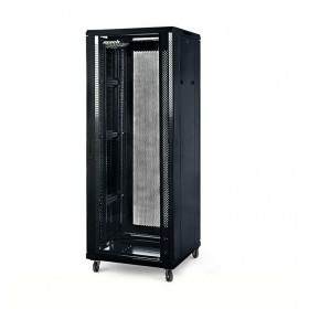 MACHPOWER RACK A PAV. 22U 60X60X110cm (2VEN., 4RUOTE,4MON.) NERO