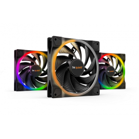BE QUIET! VENTOLA LIGHT WINGS 140MM ARGB PWM HIGH SPEED FAN BLACK 3 PACK