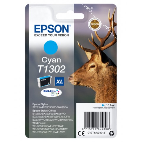 EPSON CART INK CIANO PER SO B42WD/WF PRO 7015, SERIE XL CERVO