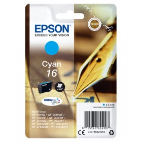 EPSON CART INK CIANO PER WF-2510WF, WF-2520NF, WF-2530WF WF-2540WF SERIE 16 PENNA E CRUCIVERBA