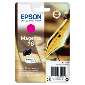 EPSON CART INK MAGENTA PER WF-2510WF, WF-2520NF, WF-2530WF WF-2540WF SERIE 16 PENNA E CRUCIVERBA