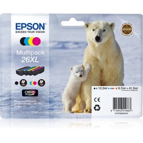 EPSON CART INK MULTIPACK PER XP-600/605/700/800 SERIE 26XL/ORSO POLARE (T262140 + T263240 + T263340 + T263440)