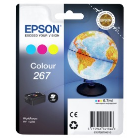 EPSON SINGLEPACK COLOUR 267 INK CARTRIDGE WF-100W