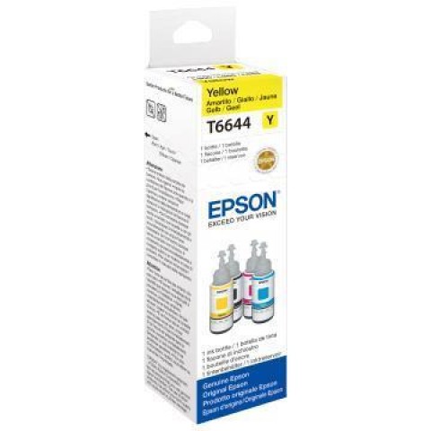 EPSON FLACONE INK GIALLO 70ML PER SERIE L ECO TANK, T6641 EPSON FLACONE INK GIALLO 70ML PER SERIE L ECO TANK, T6641