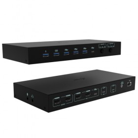 I-TEC DOCKING STATION USB-C KVM PER 3 HOSTS, DUAL DISPLAY, POWER DELIVERY 1X 92W/2X 65W I-TEC DOCKING STATION USB-C KVM PER 3 HOSTS, DUAL DISPLAY, POWER DELIVERY 1X 92W/2X 65W