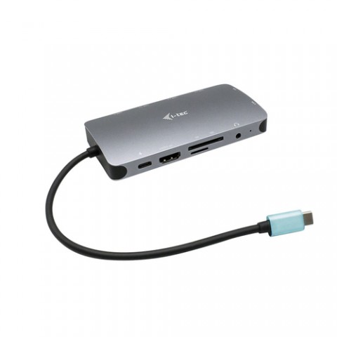 I-TEC NANO DOCKING STATION USB-C HDMI-VGA CON PORTA LAN, POWER DELIVERY 100W, RIVESTIMENTO IN METALLO