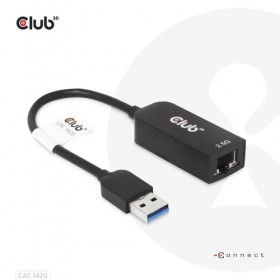 CLUB3D ADATTATORE USB 3.2 Gen1 Type A to RJ45 2.5Gbps