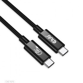 CLUB3D USB4 GEN2X2 TYPE-C BI-DIRECTIONAL CABLE 4K60HZ,DATA 20GBPS, PD 240W(48V/5A) EPR M/M 2M/6.56FT