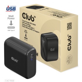 CLUB3D CARICATORE 100 Watt GAN TECHN. USB-IF TID Single port USB Type-C, PD 3.0 Support