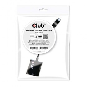 CLUB3D ADATTATORE USB TYPE C 3.1 GEN 1 TO HDMI 2.0 4K60HZ HDR ACTIVE