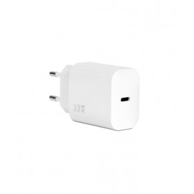 VULTECH CARICATORE ADATTATORE UNIVERSALE 1 Porta Type-C PD33 QC 3.0 GaN 33W PPS BIANCO