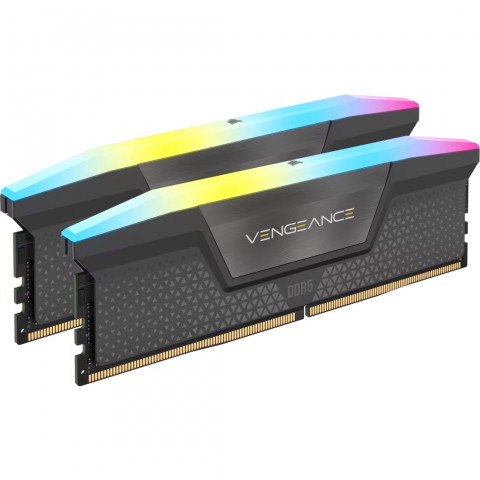 CORSAIR VENGEANCE RGB DDR5 16GB (2 x 8GB) DDR5 6000 CL36-44-44-96 1.35V Intel XMP  AMD EXPO - GREY