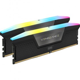CORSAIR RAM VENGEANCE RGB DDR5 64GB 2 x 32GB DDR5 6400 CL32-40-40-84 1.40V INTEL XMP - BLACK