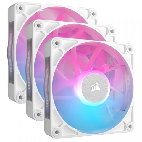 CORSAIR STARTER KIT TRE VENTOLE PWM DA 120 MM ICUE LINK RX120 RGB, BIANCO CORSAIR STARTER KIT TRE VENTOLE PWM DA 120 MM ICUE LINK RX120 RGB, BIANCO