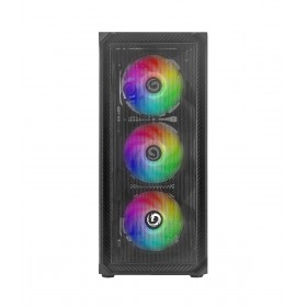 NUWO CASE ATX RODAN R602 0.5MM SPCC USB3.0/2.0 4 FAN 12CM ARGB FRONT MESH SIDE GLASS NERO