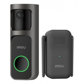 IMOU DOORBLELL 2S 2K KIT CAMPANELLO WI-FI WIRELESS, BATTERIA 5000MAH, LENTE 2,3MM, CAMPO VISIVO 166
