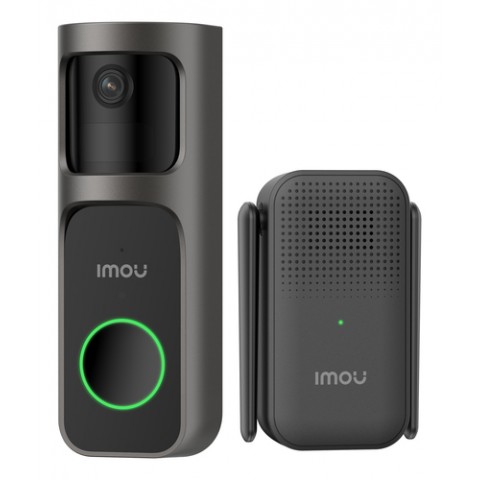 IMOU DOORBLELL 2S 2K KIT CAMPANELLO WI-FI WIRELESS, BATTERIA 5000MAH, LENTE 2,3MM, CAMPO VISIVO 166