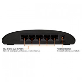 D-LINK SWITCH 5 PORTE 10/100 SOHO