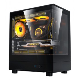DARKFLASH DB330M MESH PC CASE, MICRO-ATX/MINI-ITX MOTHERBOARD SUPPORT, NO FANS, MESH FRONT, TEMPERED DARKFLASH DB330M MESH PC CASE, MICRO-ATX/MINI-ITX MOTHERBOARD SUPPORT, NO FANS, MESH FRONT, TEMPERED