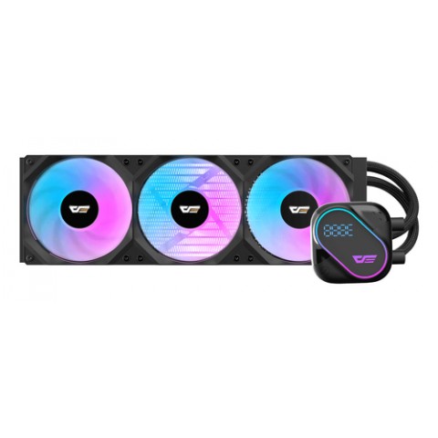 DARKFLASH DE240 AIO LIQUID CPU COOLER, 240MM RADIATOR, 2X120MM ARGB FANS, 2500 RPM PUMP DARKFLASH DE240 AIO LIQUID CPU COOLER, 240MM RADIATOR, 2X120MM ARGB FANS, 2500 RPM PUMP