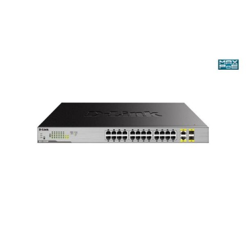 D-LINK SWITCH 24 PORTE GIGA POE + PORTE COMBO 1000BASE-T/SFP RACK MOUNTABLE