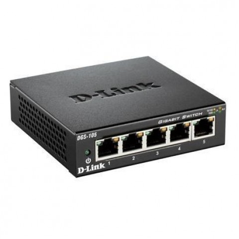 D-LINK SWITCH 5 PORTE GIGABIT CASE METALLICO