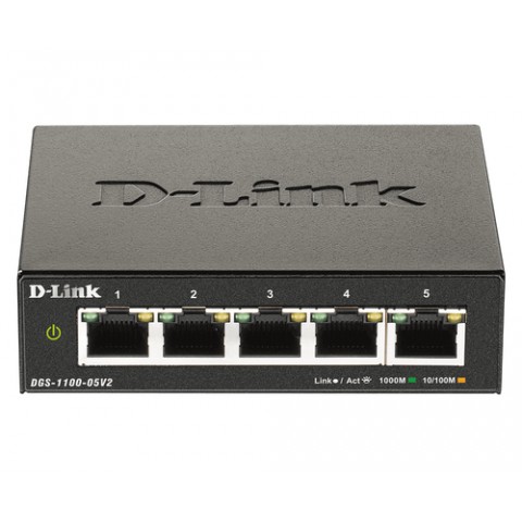 D-LINK SWITCH 5 PORTE GIGABIT MANAGED