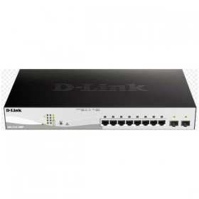 D-LINK SMART SWITCH 8 PORTE GIGABIT POE + 2 SFP