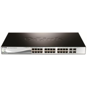 D-LINK SWITCH 24 PORTE GIGABIT POE + 4 PORTE SFP SMART+