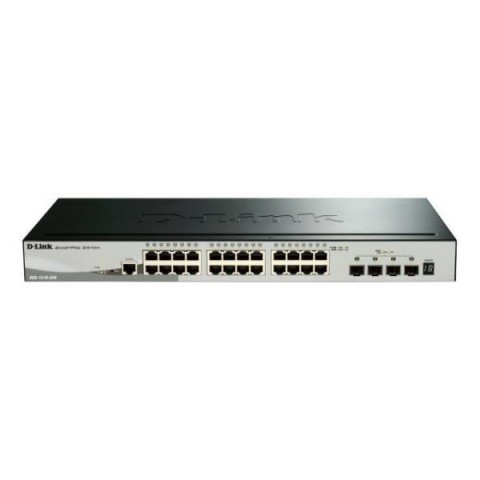 D-LINK SWITCH 28 PORTE 10/100/1000 GIGABIT STACKABLE SMART MANAGED SWITCH INCLUDING 4 10G SFP+ PORTS