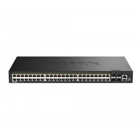 D-LINK SWITCH 52-PORT GIGABIT STACKABLE POE+ SMART MANAGED  SWITCH WITH 4 X 10G SFP+ PORTS