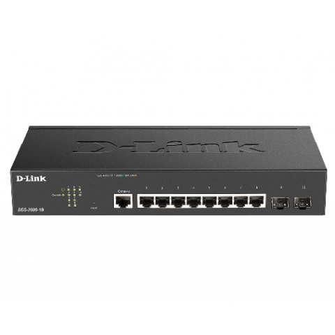 D-LINK SWITCH 8 PORTE GIGABIT MANAGED INCL. 2 X SFP