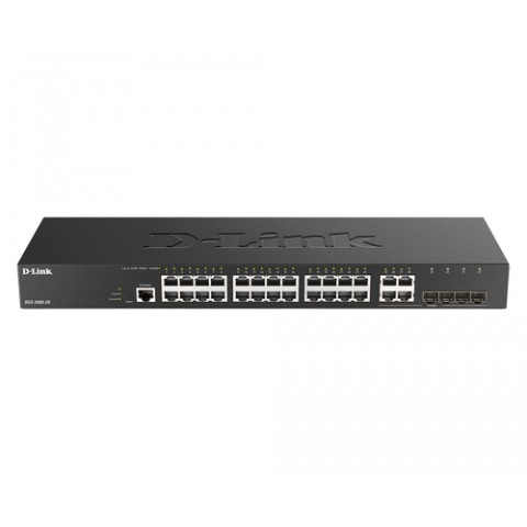 D-LINK SWITCH 24 PORTE GIGABIT MANAGED PLUS 4 COMBO 1000BASET/SFP