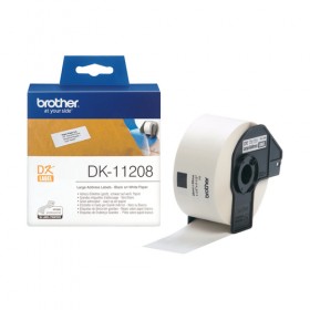 BROTHER DK-11208 NASTRO ETICHETTE BIANCO, 400 ETICHETTE/ROTOLO, 38MM x 90MM BROTHER DK-11208 NASTRO ETICHETTE BIANCO, 400 ETICHETTE/ROTOLO, 38MM x 90MM