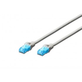 DIGITUS CAVO DI RETE UTP, CAT 5E, NON SCHERMATO, 0,5MT, GRIGIO