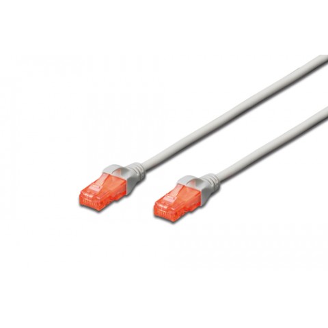 DIGITUS CAVO RETE UTP CAT 6 NON SCHERMATO MT 1 GRIGIO
