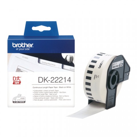 BROTHER DK-22214 NASTRO NERO TERMICO BROTHER DK-22214 NASTRO NERO TERMICO