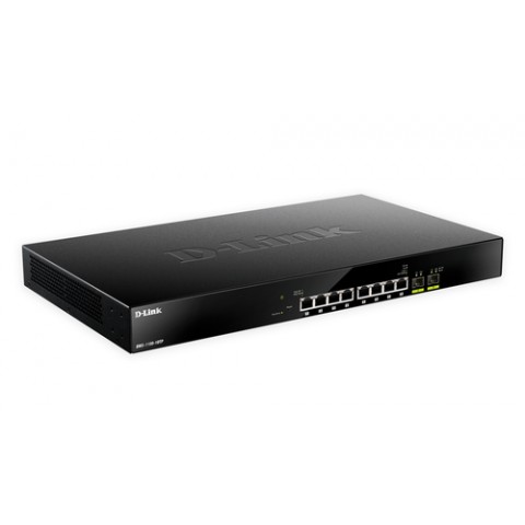 D-LINK SWITCH 8 PORTE SMART MANAGED 2.5G BASE-T POE + 2X10G SFP+