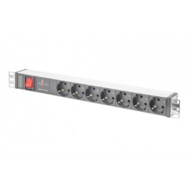 DIGITUS MULT ALIM ER RACK 19" IN ALL 7 PRESE SCHUKO E SPINA SCHUKO E INTERRUTTORE