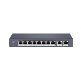 HIKVISION SWITCH 8P LAN 10/100M RJ45 POE+2P GIGABIT RJ45 HIKVISION DS-3E0310P-E/M 802.3AF/AT, POE PO